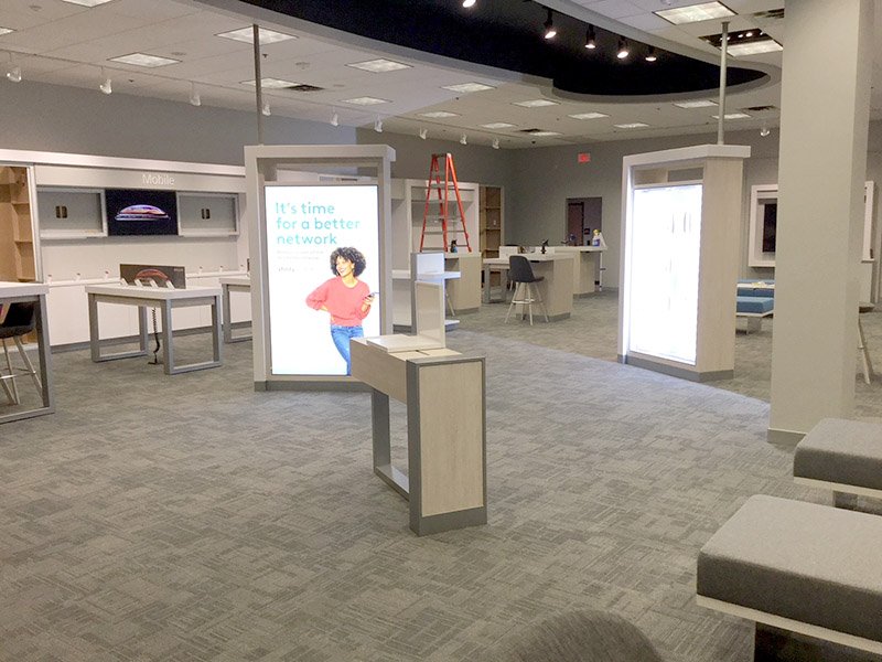 Xfinity Store interieur verbouwing