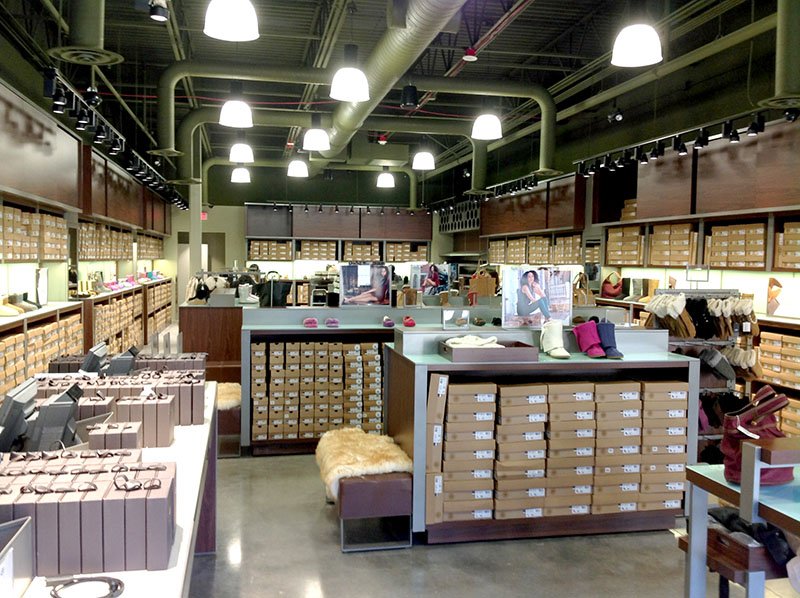 Ugg Australia interior build-out door CCM