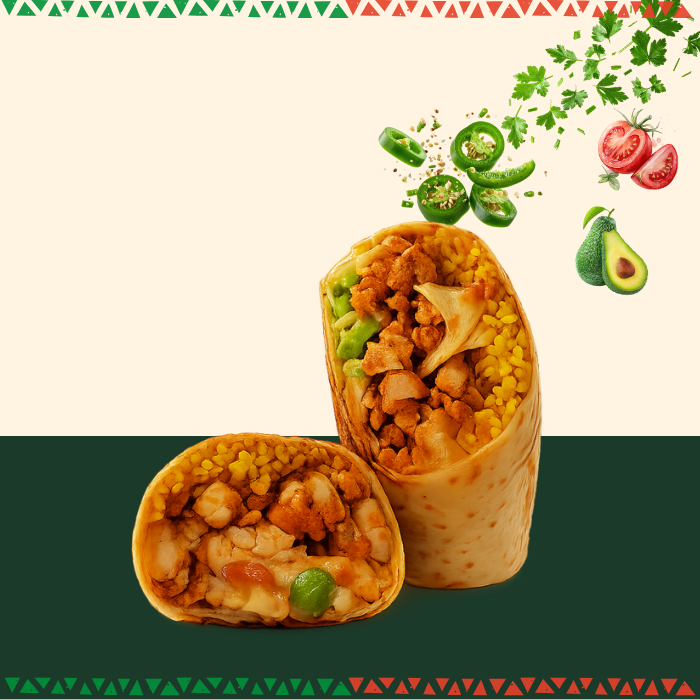 Crunch wrap gevuld met verse ingrediënten