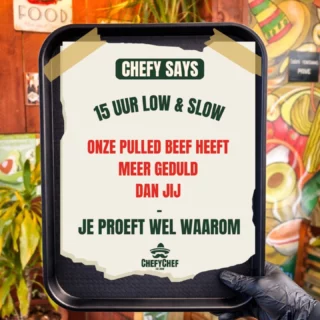 Instagram: pulled beef 15 uur low and slow