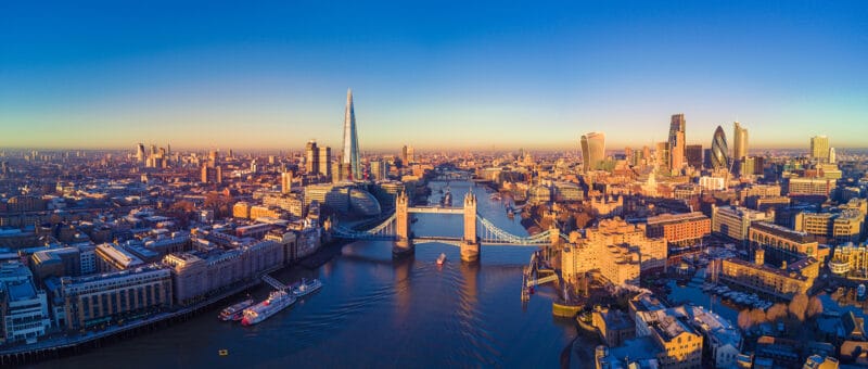 London skyline, home of the C. Lewis & Company head office