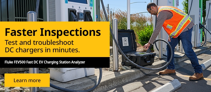 Fluke FEV500 Fast DC EV Charging Station Analyzer