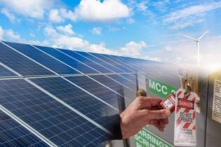 Lockout / tagout for solar power systems