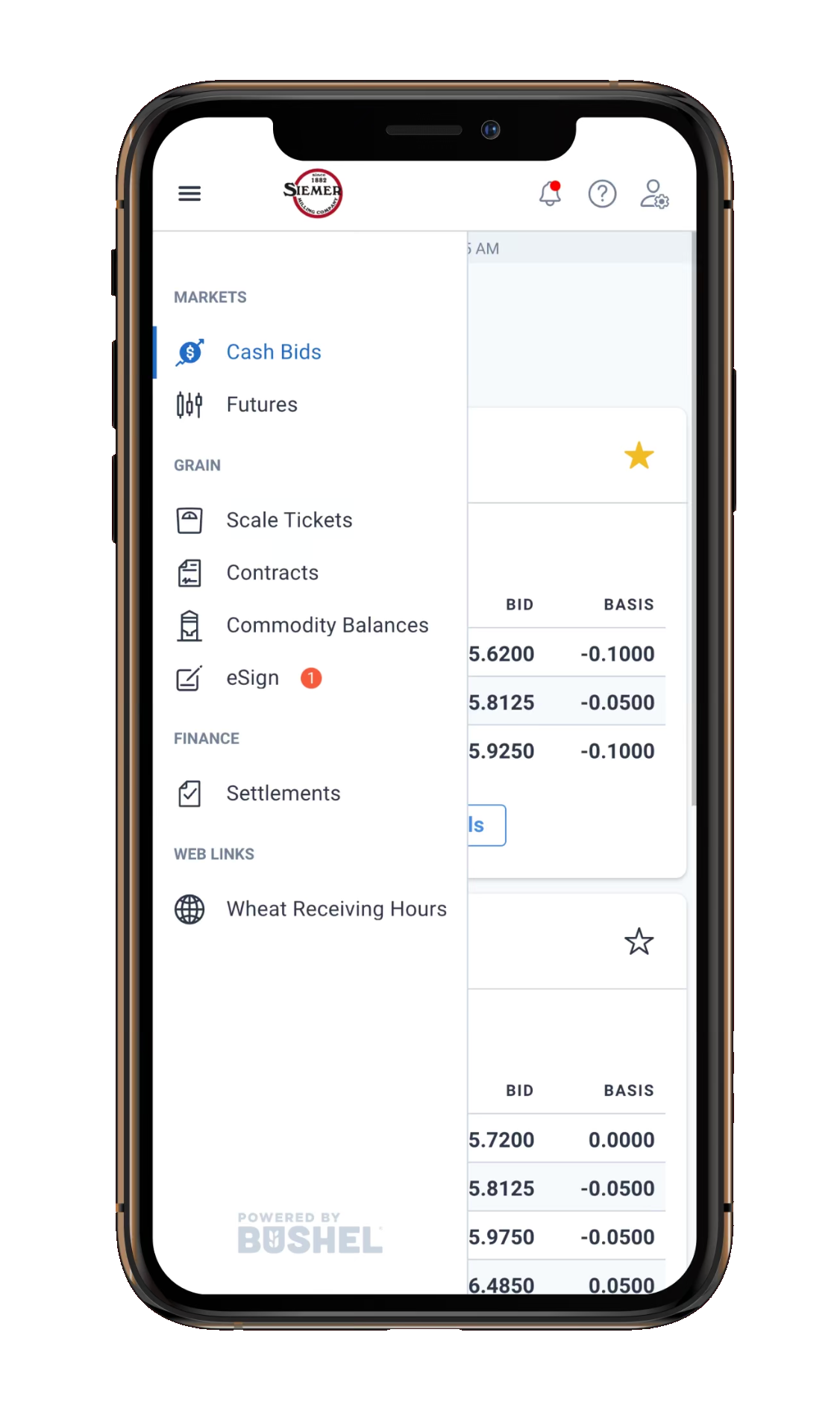 Siemer Milling App screenshot