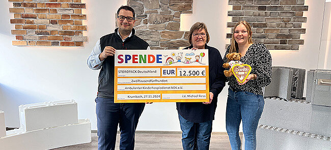 Storopack Duitsland doneert geld aan de kinderhospicedienst NOK e.V.