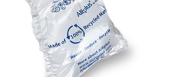 Luchtkussen van 100% gerecycled materiaal